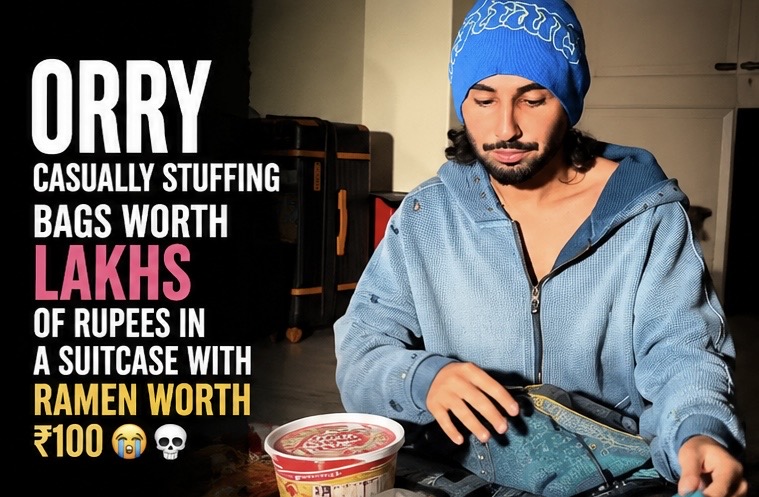 Orry Packs Lakh-Rupee Bags With ₹100 Ramen poster