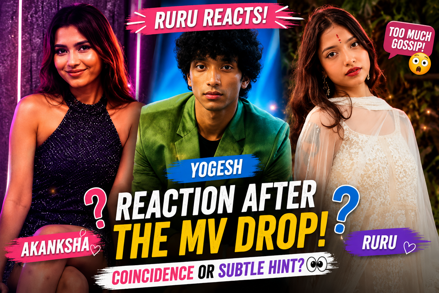 Ruru reacts after Yogesh Akanksha music video