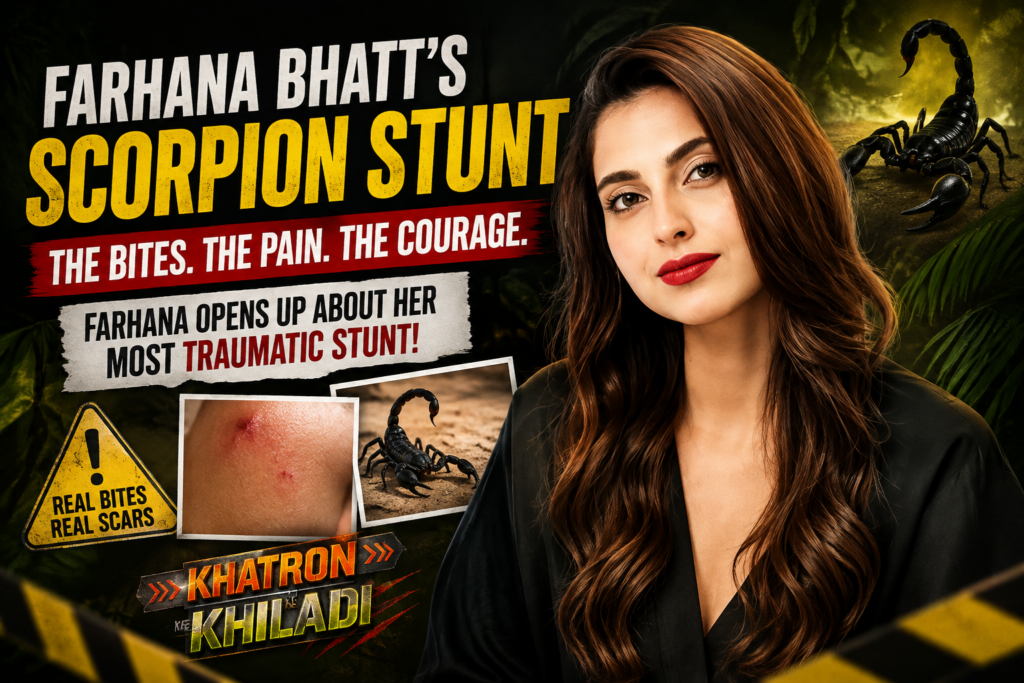Farhana Bhatt Reveals Scorpion Stunt Injuries on Khatron Ke Khiladi poster