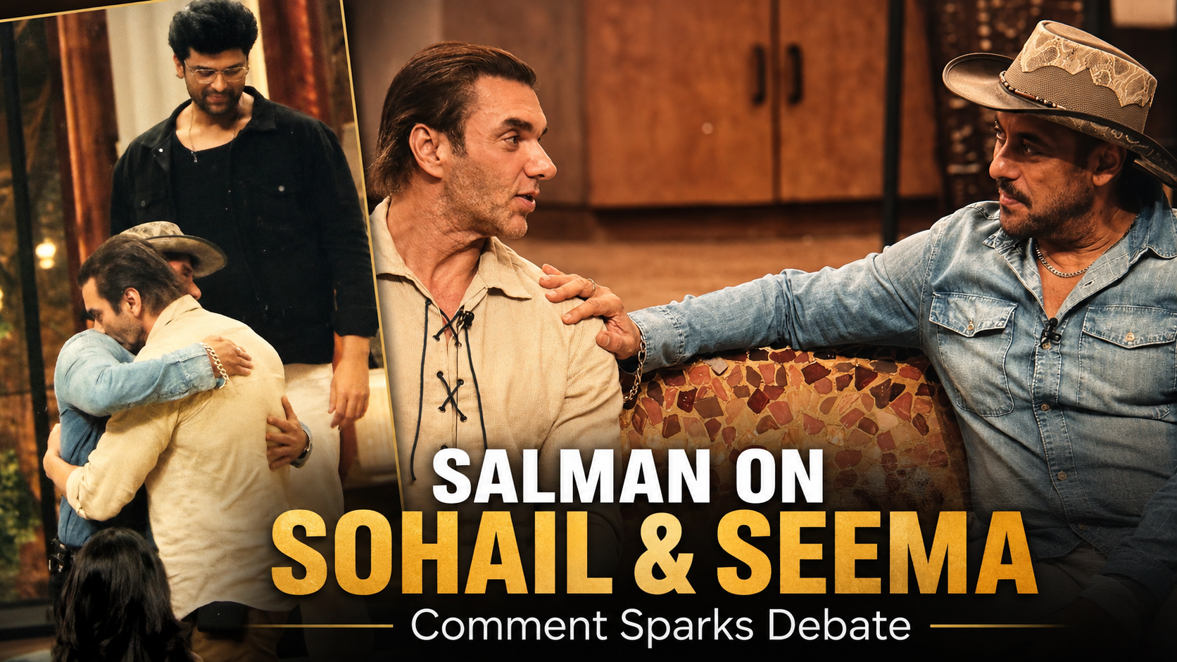Salman Khan discussing Sohail Khan and Seema Sajdeh's marriage during the episode on Alliance