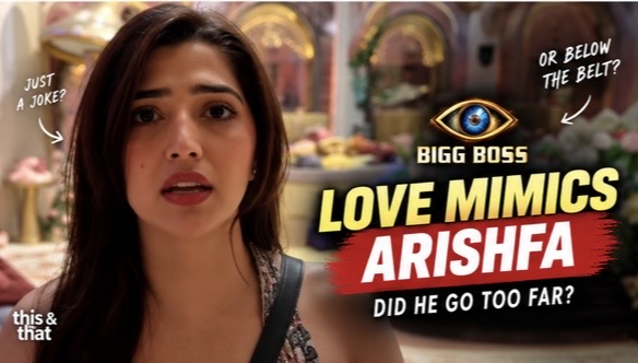 Love mimics Arishfa in Bigg Boss 20, sparking debate over his actions poster